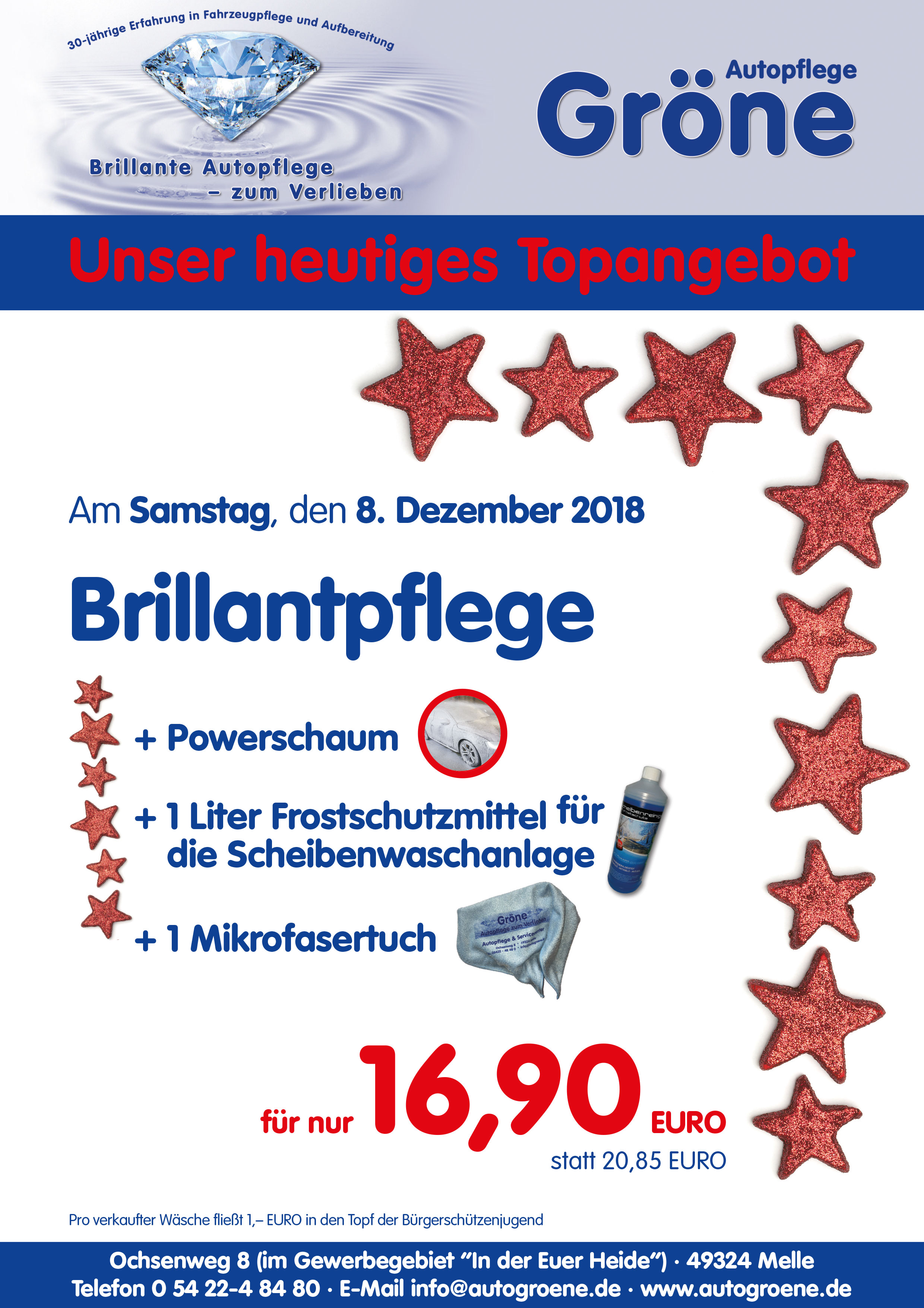 Gr&ouml;ne Flyer zu Weihnachten