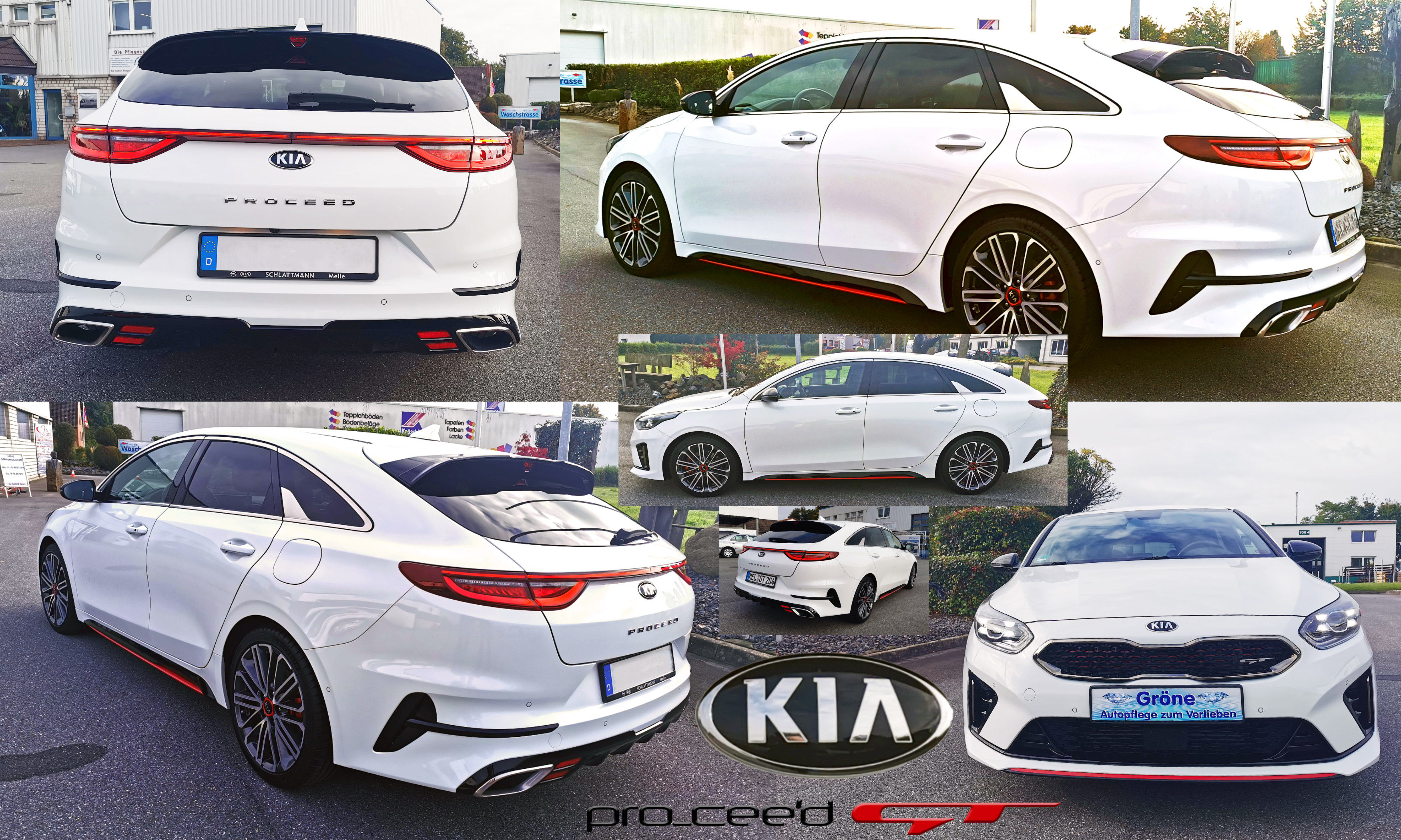 Autopflege Gr&ouml;ne - manuelle Keramikversiegelung eines Kia Proceed GT