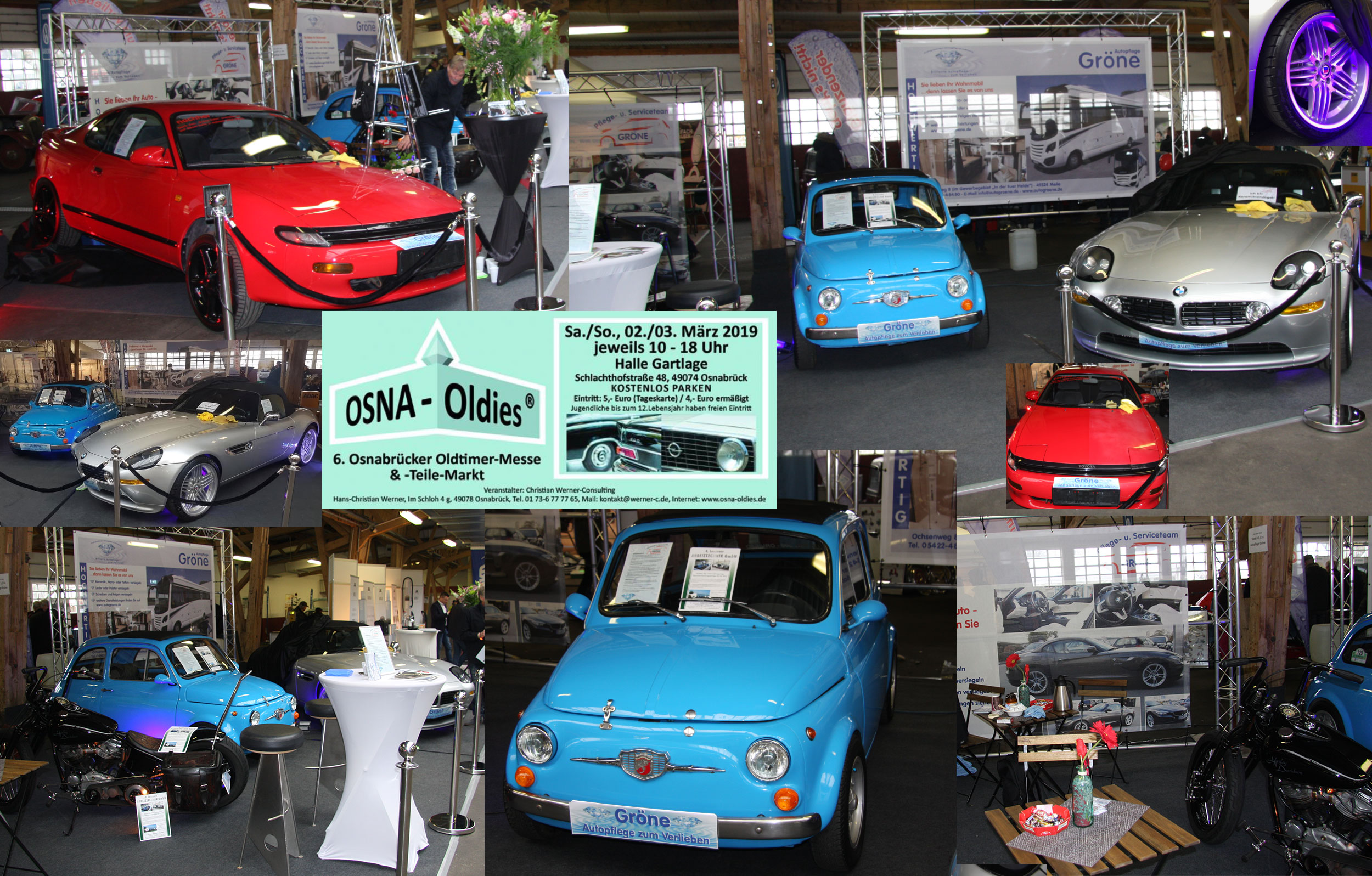 Autopflege Gr&ouml;ne - Kfz-Aufbereitung - auf der OSNA-Oldies in Osnabr&uuml;ck